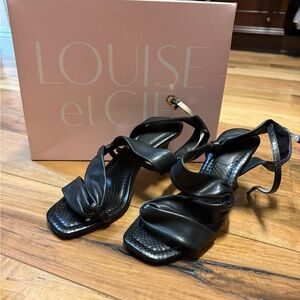 Louise et Cie Black Strappy Heels